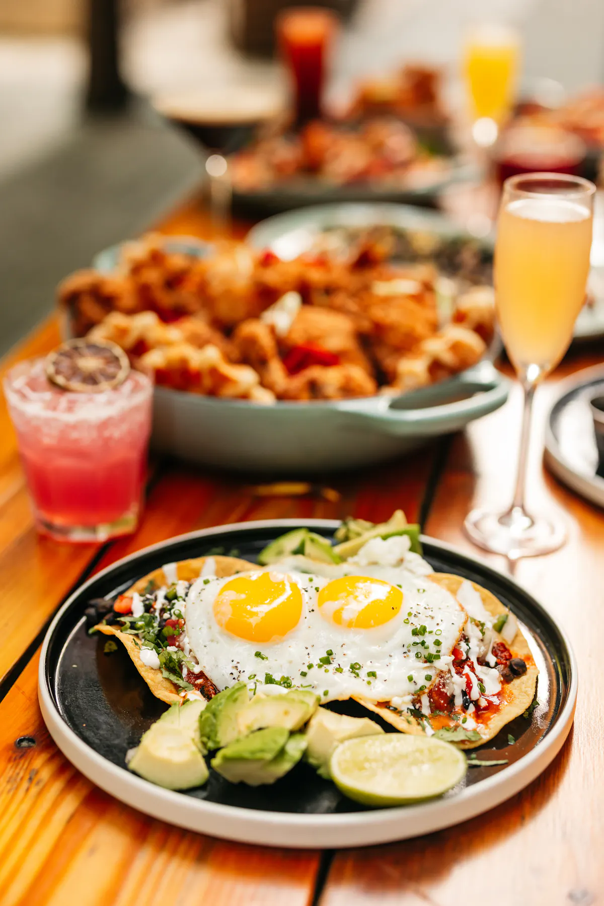 a plate of food on a table